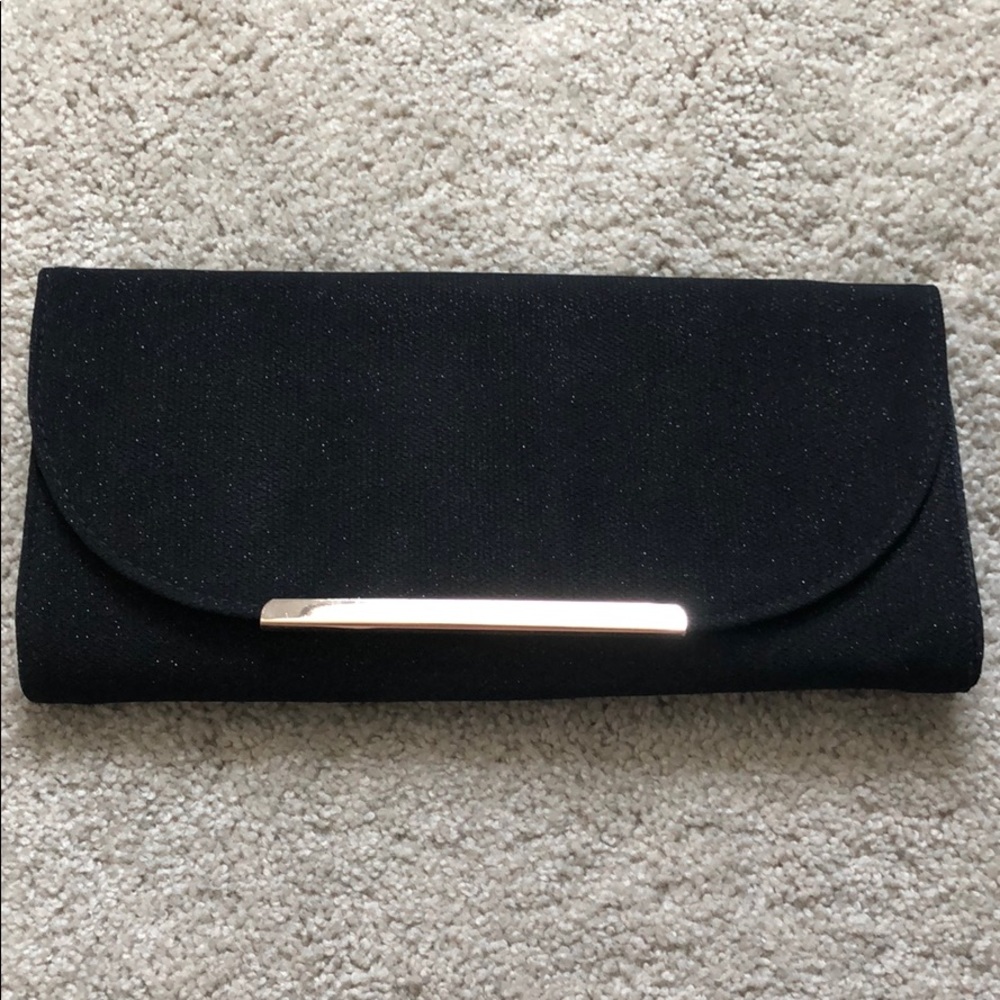 Black Sparkle Clutch/crossbag